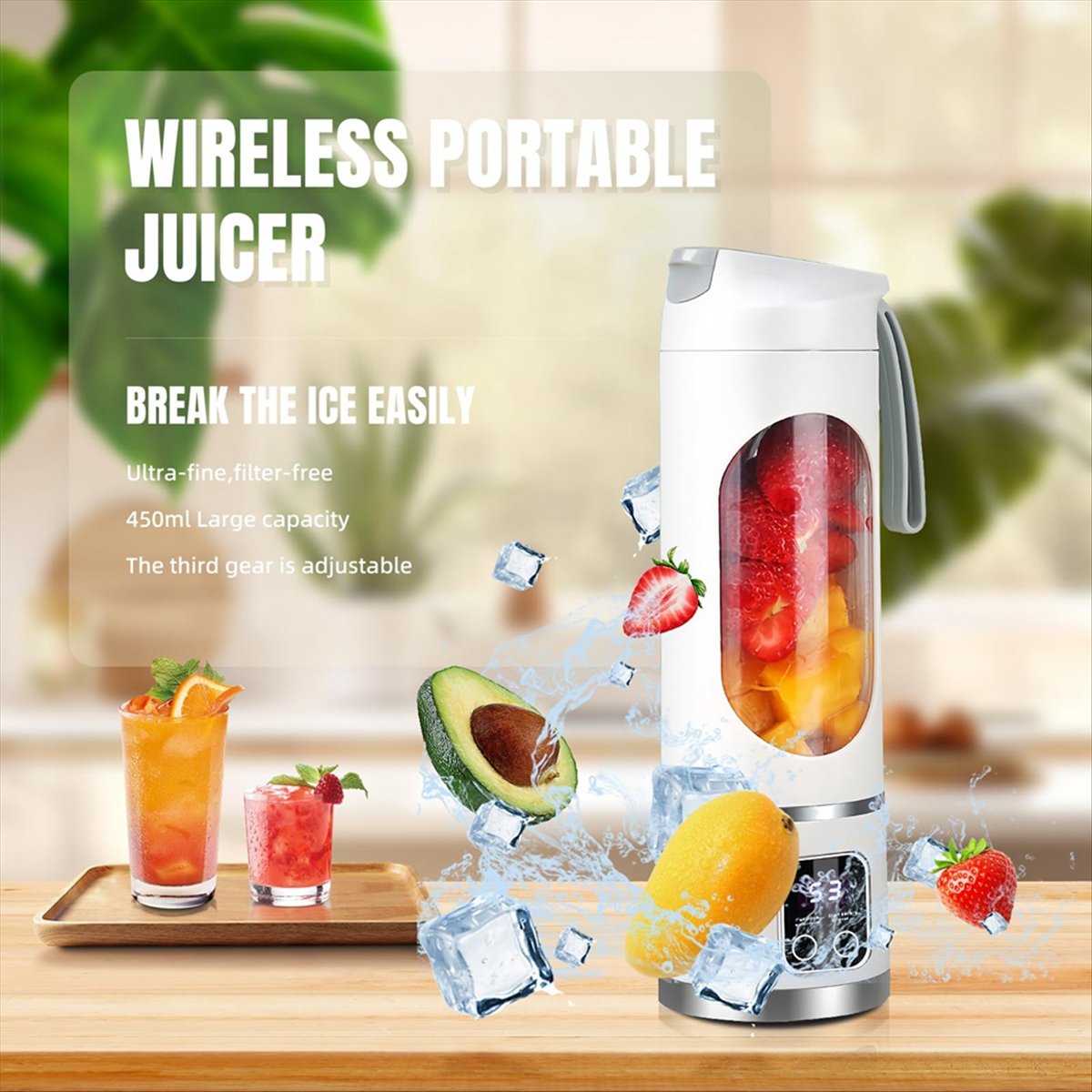 Portable Blender Usb Rechargeable - A20M USB mélangeur Portable Rechargeable 8