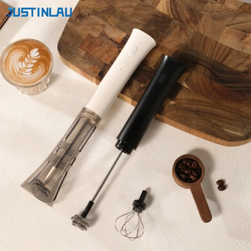 JUSTINLAU Mousseur à lait élec - Electric Milk Frother Handheld avis et prix